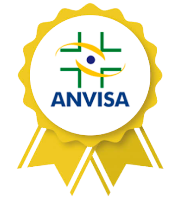 Selo de aprovação ANVISA para Definamax