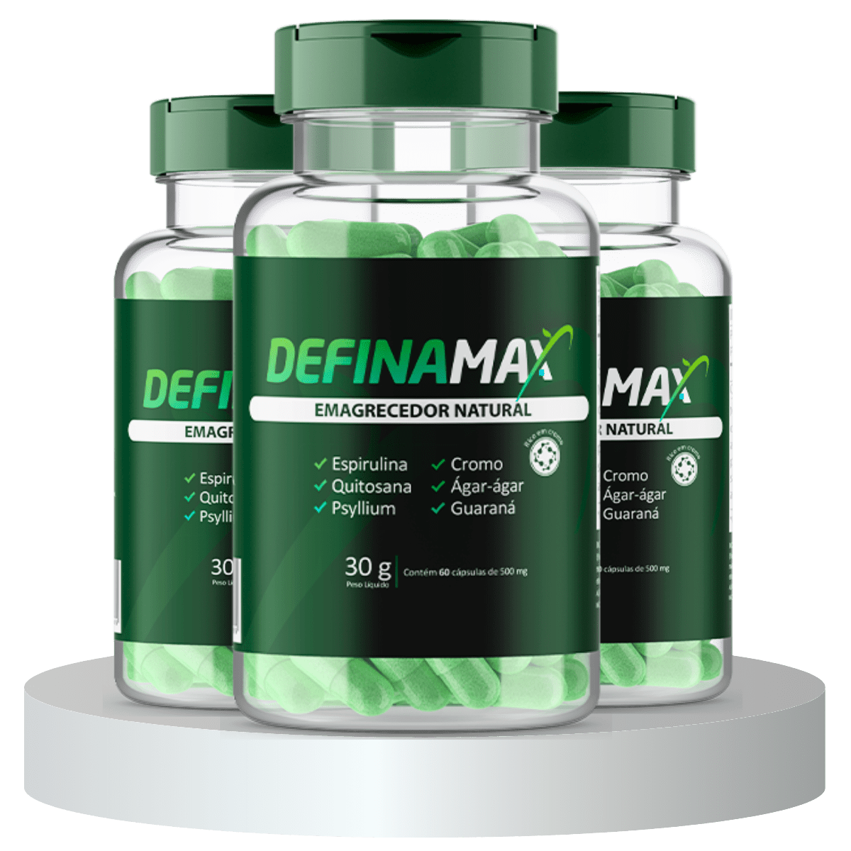 Definamax - Suplemento Natural para Emagrecimento com Fibras Alimentares que Absorvem Gordura